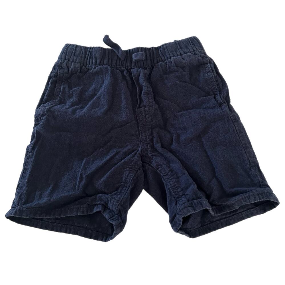 H&M Functional Drawstring Linen Shorts Boys 4T Navy
